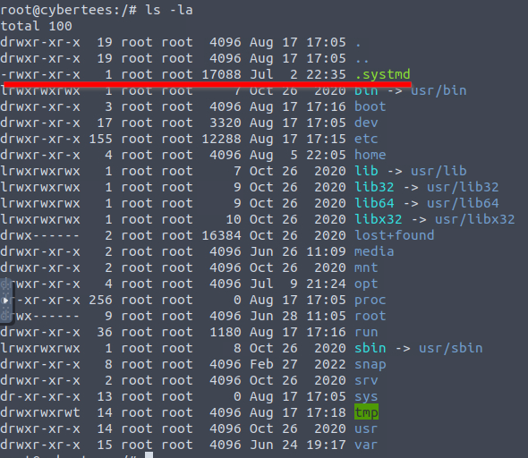 Listing files in root directory